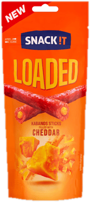 SNACK IT! Sausage with cheddar