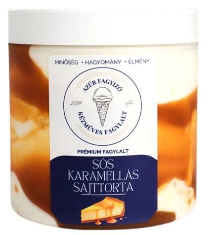 Azúr Fagyizó Salted Caramel Cheesecake Ice Cream