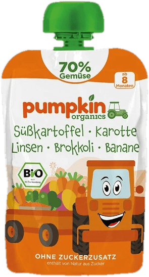 Pumpkin Organics Organic Sweet Potato, Carrot, Lentil, Broccoli, Banana 8 months+ (70%)