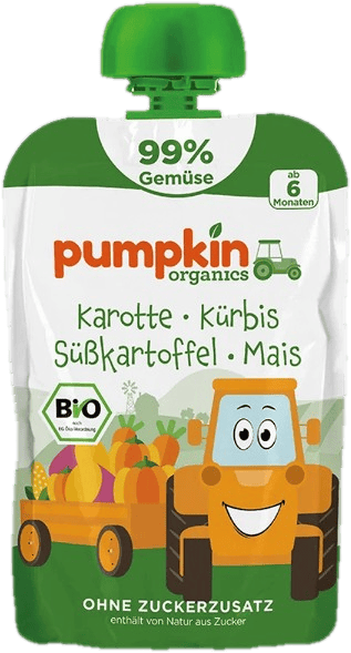 Pumpkin Organics Organic Carrot, Pumpkin, Sweet Potato, Corn 6 months+ (99%)