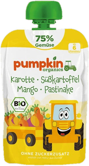 Pumpkin Organics Organic Carrot, Sweet Potato, Mango, Parsnip 6 months+ (75%)