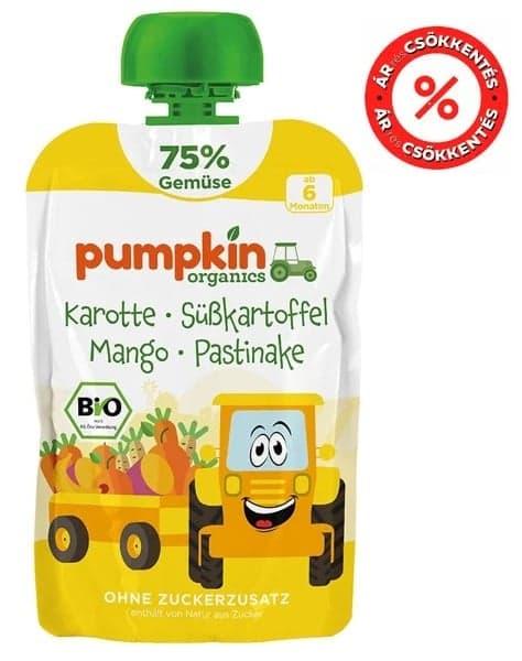 Pumpkin Organics Organic Carrot, Sweet Potato, Mango, Parsnip 6 months+ (75%)