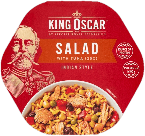 King Oscar Salad with tuna in Indian style