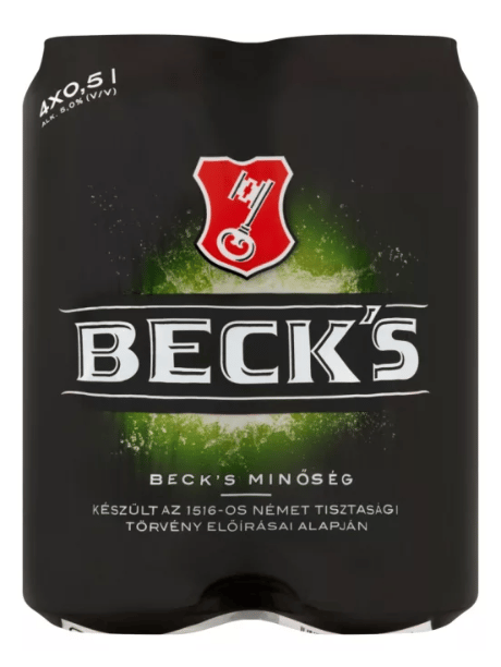 DRS Beck's doboz 0,5 L 4 shrink