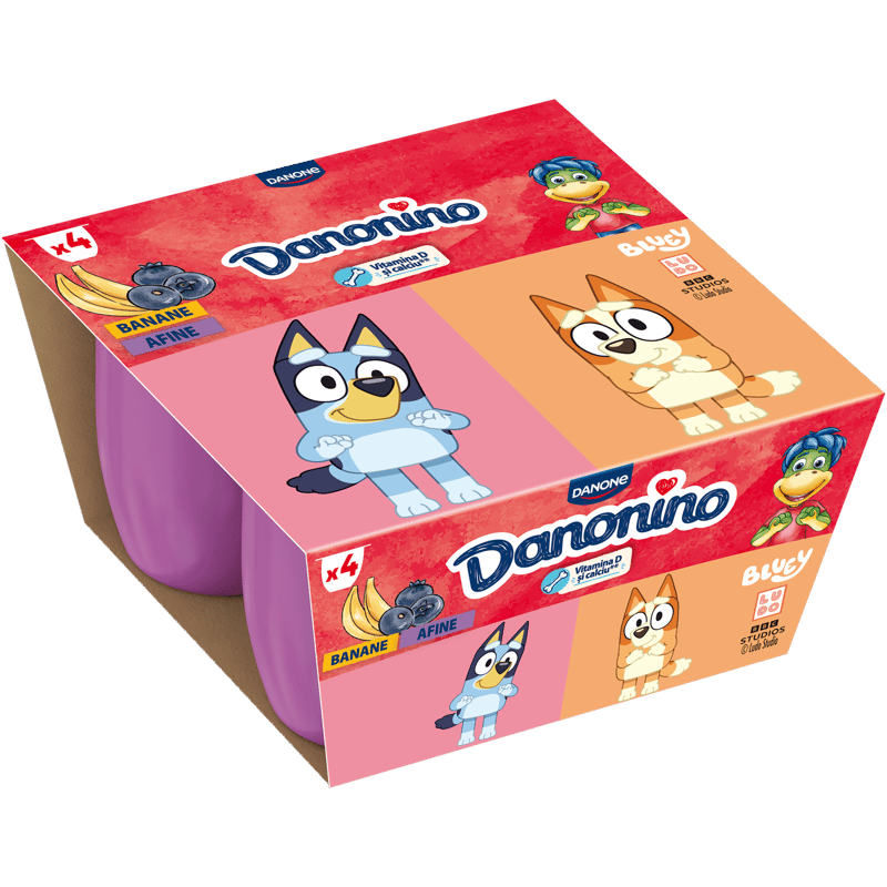 Danone Danonino banános és áfonyás tejtermék (4x50g)