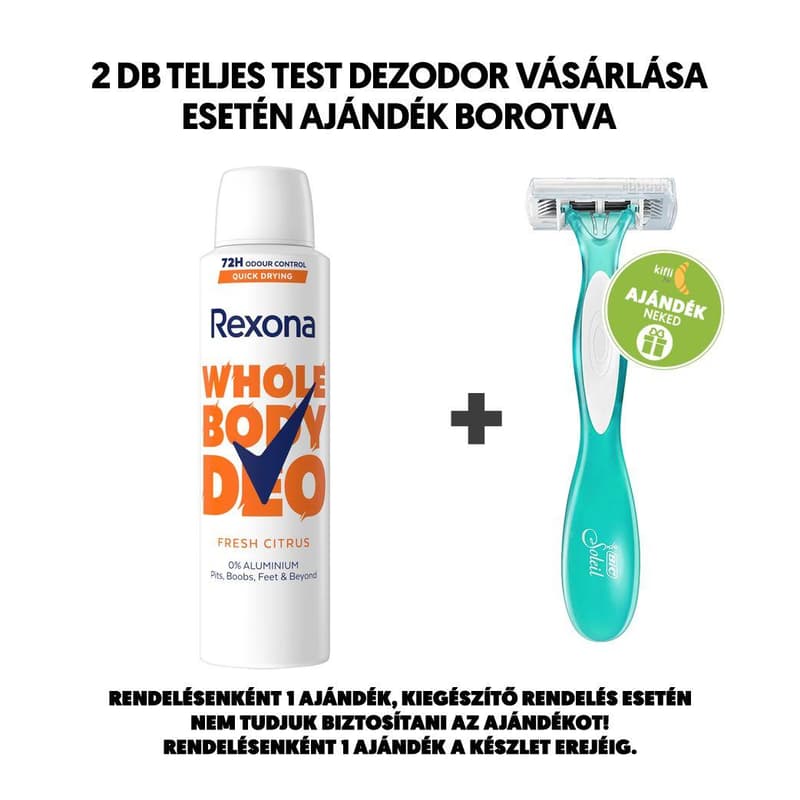 Rexona Fresh Citrus illatú teljes női test dezodor, 150ml