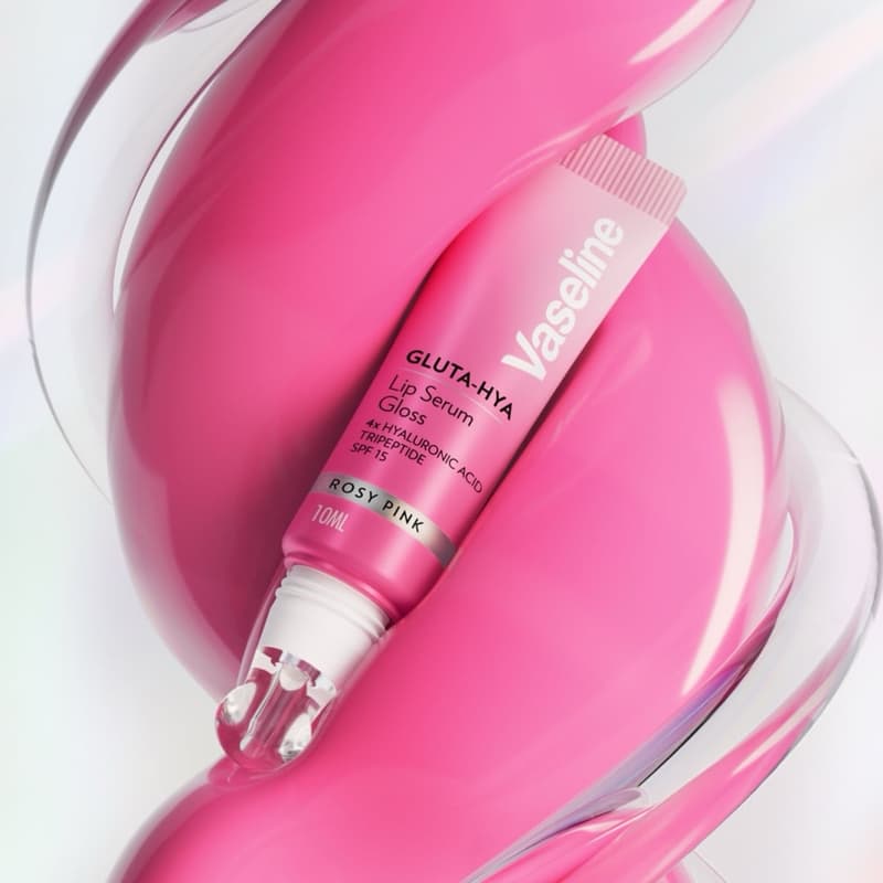 Vaseline Rosy Pink Serum Gloss Tinted Lip Care 10 ml