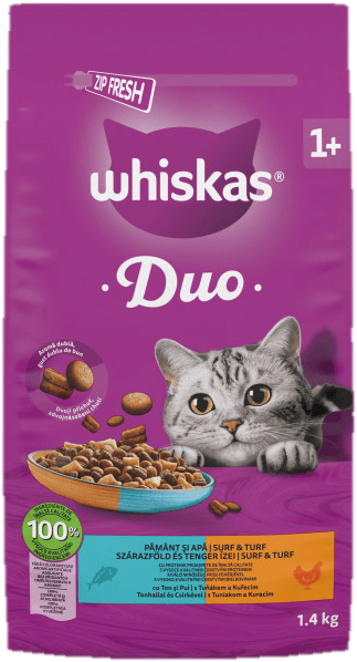 Whiskas dry adult DUO Tuna & chicken