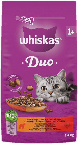 Whiskas dry adult DUO lamb és turkey