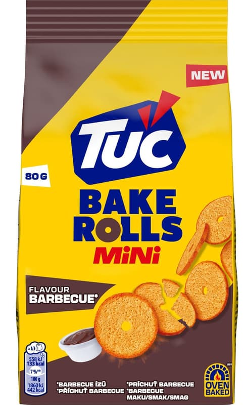 Tuc Bake Rolls Mini BBQ 80 g