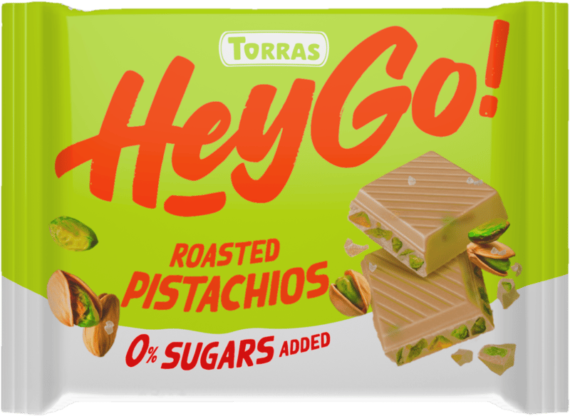 Torras HEY GO! White Chocolate with Pistachio 60 g