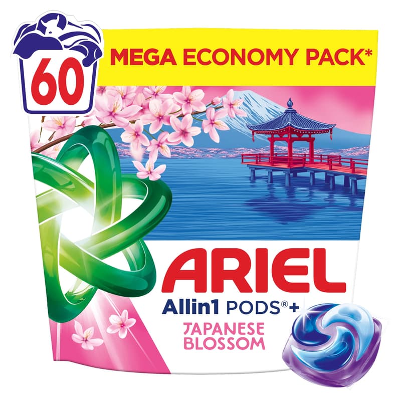 Ariel All-in-1 PODS+ Mosókapszula Japanese Blossom 60 db