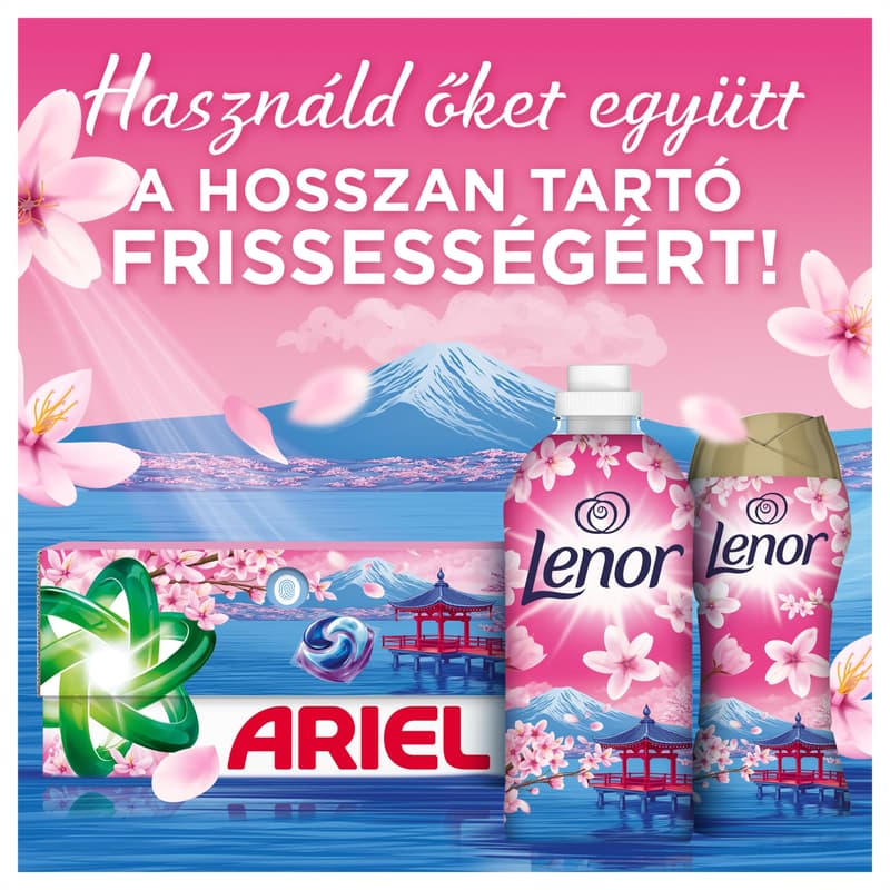 Lenor Öblítő Japanese Blossom 59 mosáshoz, 1239 ml