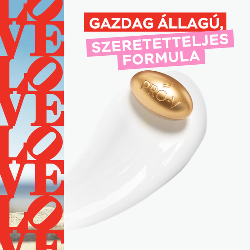 Pantene Robert Indiana Love Edition Intensive Repair Keratin Protect Hajpakolás, 300 ml