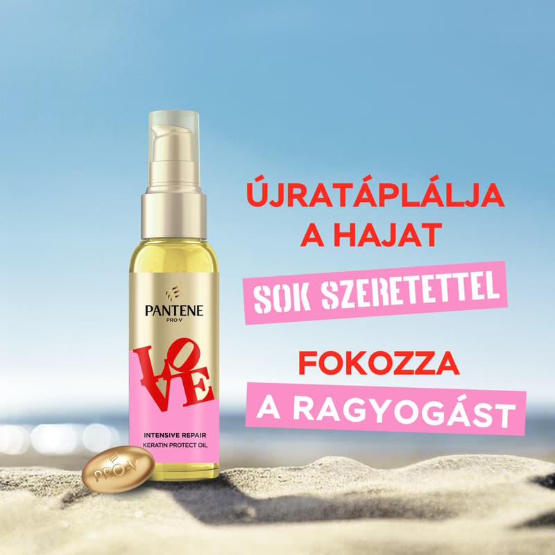 Pantene Robert Indiana Love Edition Intensive Repair Hajápoló Olaj, 100 ml