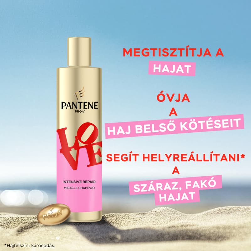 Pantene Robert Indiana Love Edition Intensive Repair Miracle Sampon, 250 ml
