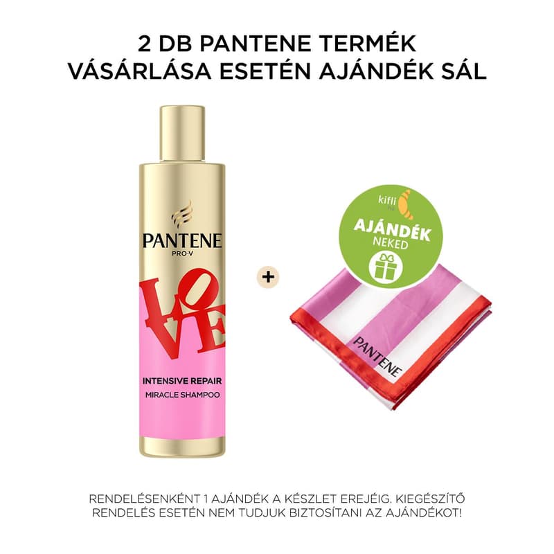 Pantene Robert Indiana Love Edition Intensive Repair Miracle Sampon, 250 ml