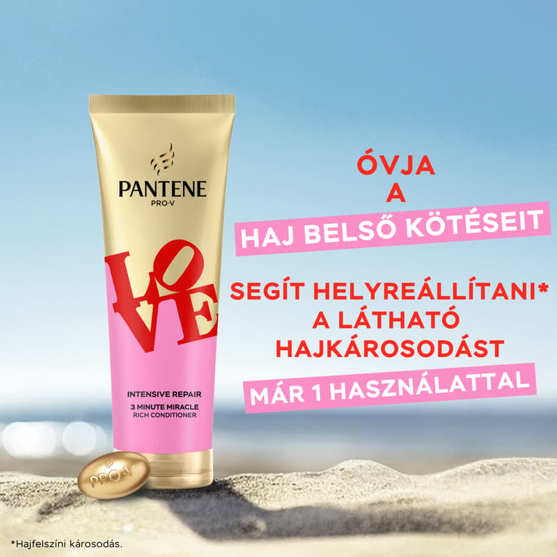 Pantene Robert Indiana Love Edition Intensive Repair 3 Minute Miracle Balzsam, 220 ml