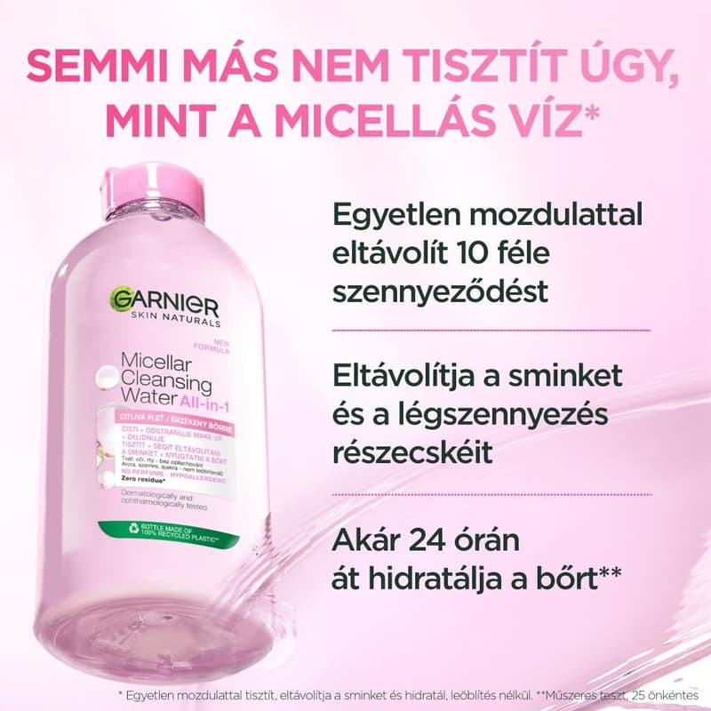 GARNIER MICELLAR CLEANSING WATER ALL-IN-1 cleansing solution