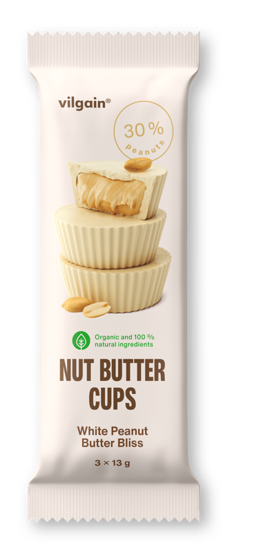 Vilgain BIO Nut Butter Cups White Peanut Heaven (3 x 13 g)
