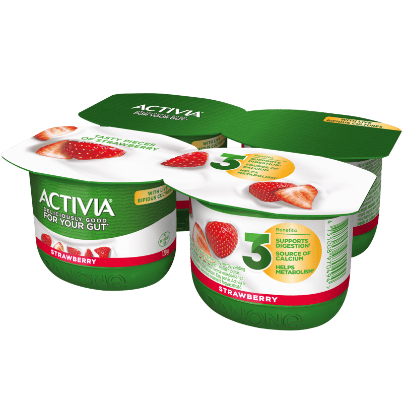 ACTIVIA 4x120 g Strawberry