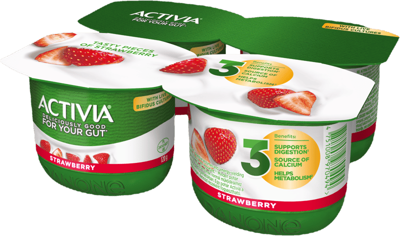 ACTIVIA 4x120 g Strawberry