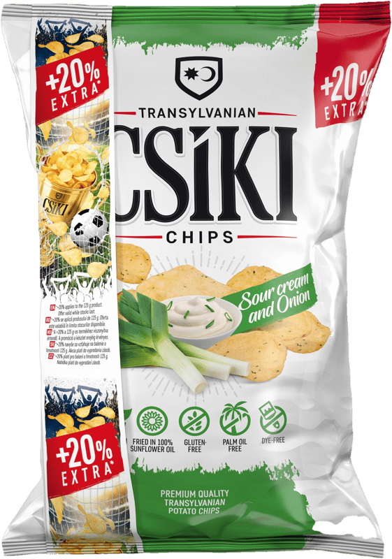 Csíki chips Sour cream and Onion
