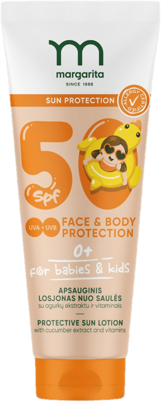 Margarita Napvédő krém uborkakivonattal babáknak SPF50, 75ml