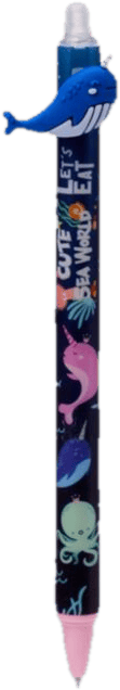 Sealife Erasable Pen with PVC Topper