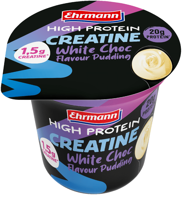 Ehrmann High Protein creatine pudding white chocolate, 230 g