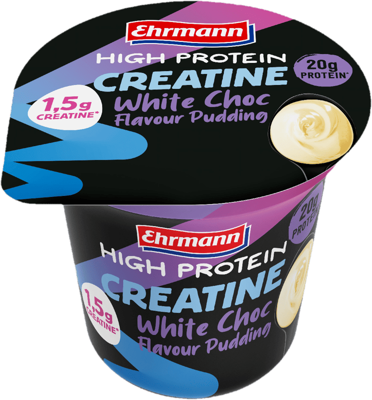 Ehrmann High Protein creatine pudding white chocolate, 230 g