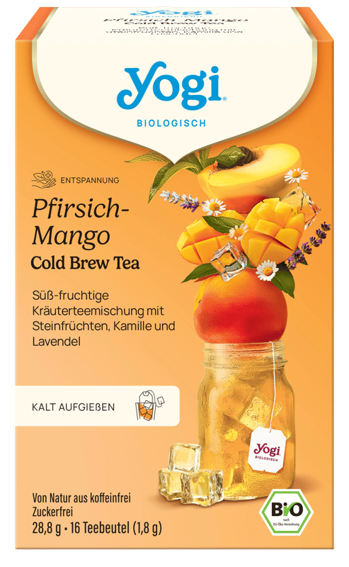 Yogi® Cold brew Őszibarackos-mangós bio jeges tea