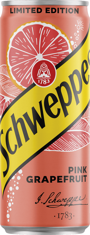 0,33L CAN Schweppes Pink Grapefruit Sleek 1/24 DRS