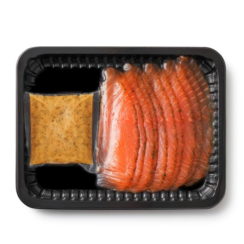 OCEANS Gravlax, honey-mustard dressing