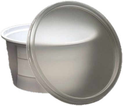 Round PP lid for goulash bowl 500–750 ml (50 pcs)