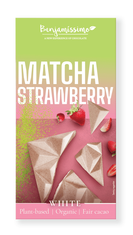 Benjamíssimo BIO Vegan Matcha Strawberry Bar