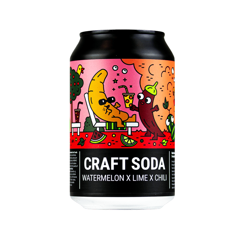Monyo - Watermelon x Lime x Chili Soda - 0. 33 l/can