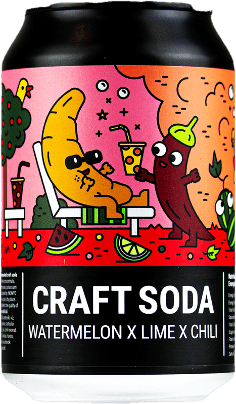 Monyo - Watermelon x Lime x Chili Soda - 0. 33 l/can