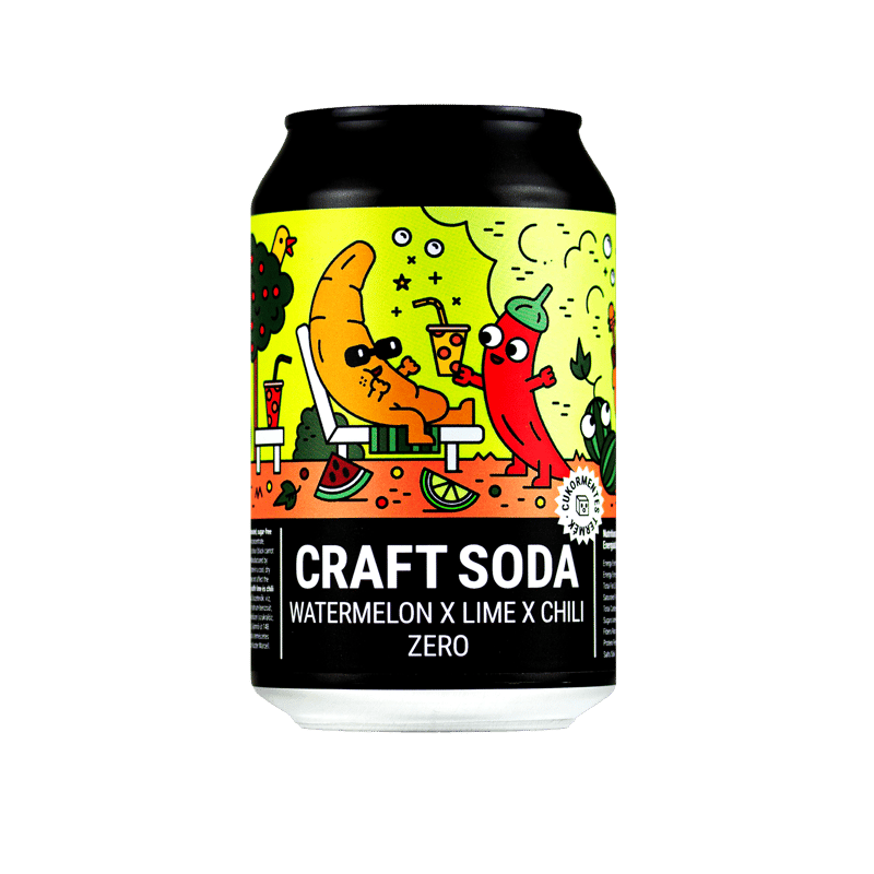 Monyo - Watermelon x Lime x Chili Soda Zero - 0. 33 l/can