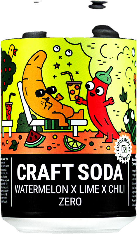 Monyo - Watermelon x Lime x Chili Soda Zero - 0. 33 l/can