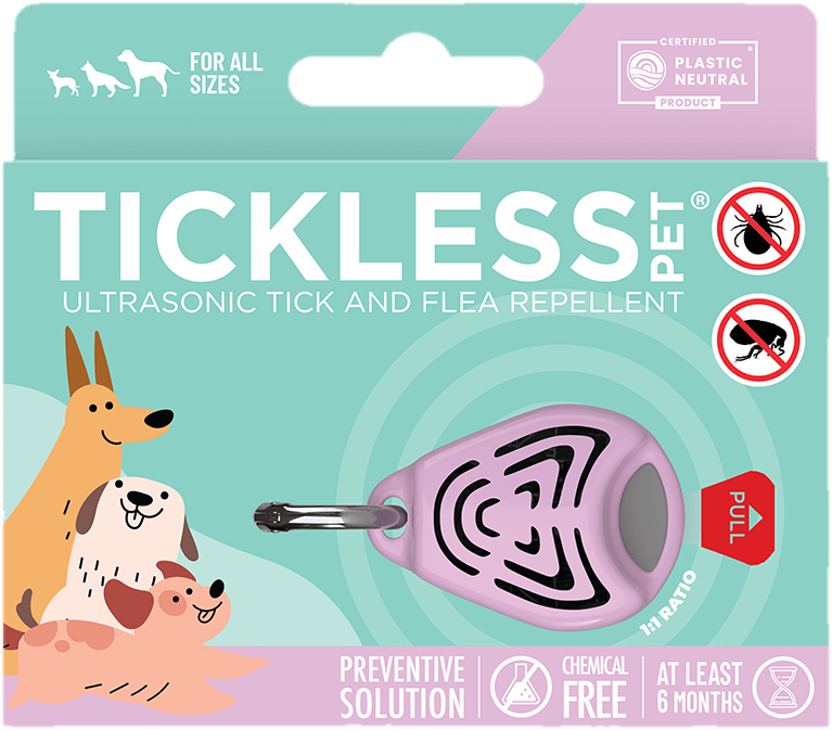 TICKLESS PET Pink Ultrasonic Tick Repeller