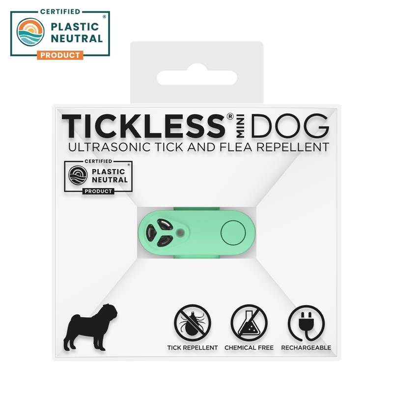 TICKLESS MINI DOG Mint Green Ultrasonic Tick Repeller