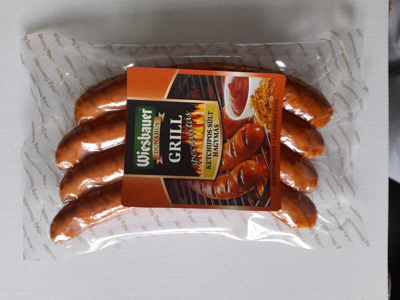 Wiesbauer Ketchupos-Sült hagymás grillkolbász vf