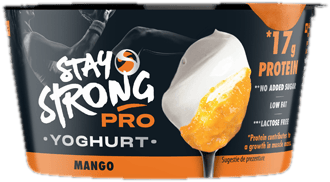 Stay Strong layered mango yogurt