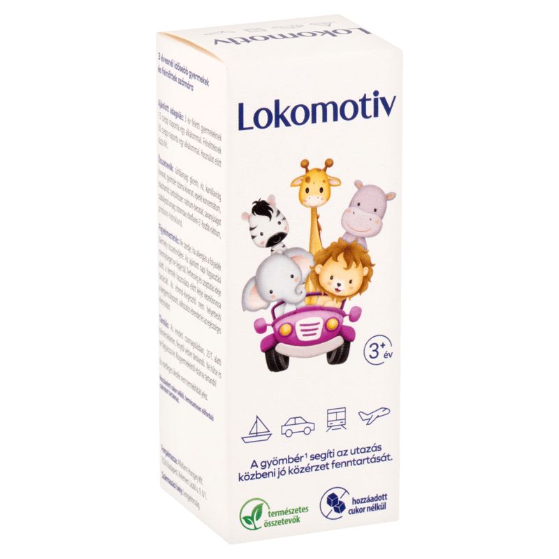 Lokomotiv B-vitaminokat, kamillát és gyömbért tartalmazó étrend-kiegészítő csepp 30ml
