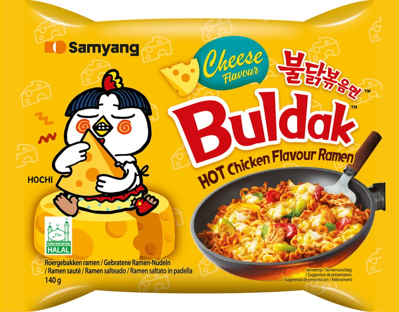 Buldak Pouch Hot chicken Ramen cheese flavour