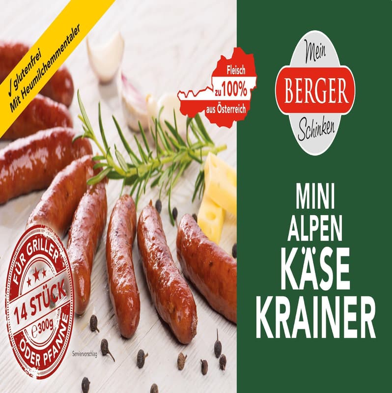Berger Alpok Mini Cheese Grill Sausage