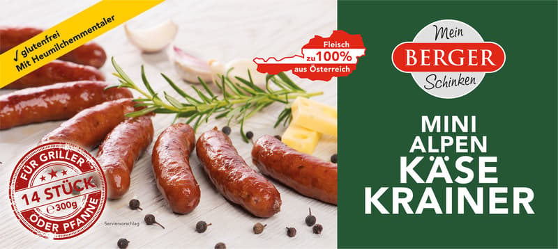 Berger Alpok Mini Cheese Grill Sausage