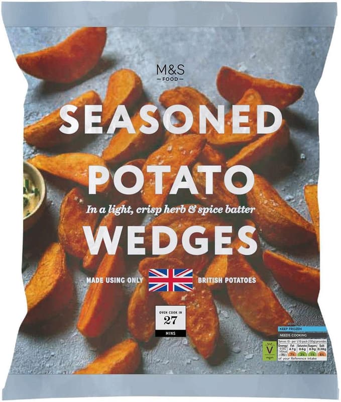 M&S Food Seasoned Potato Wedges