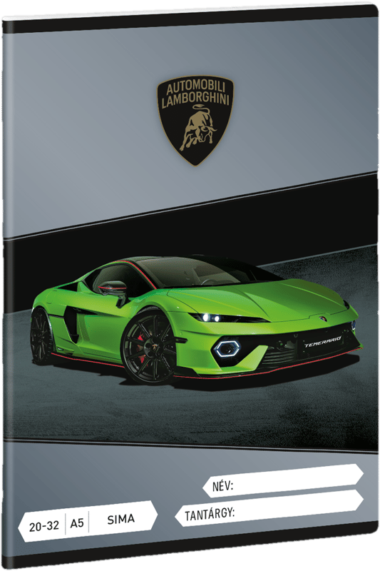 Ars Una 2032, sima A/5 füzet Lamborghini (5522)